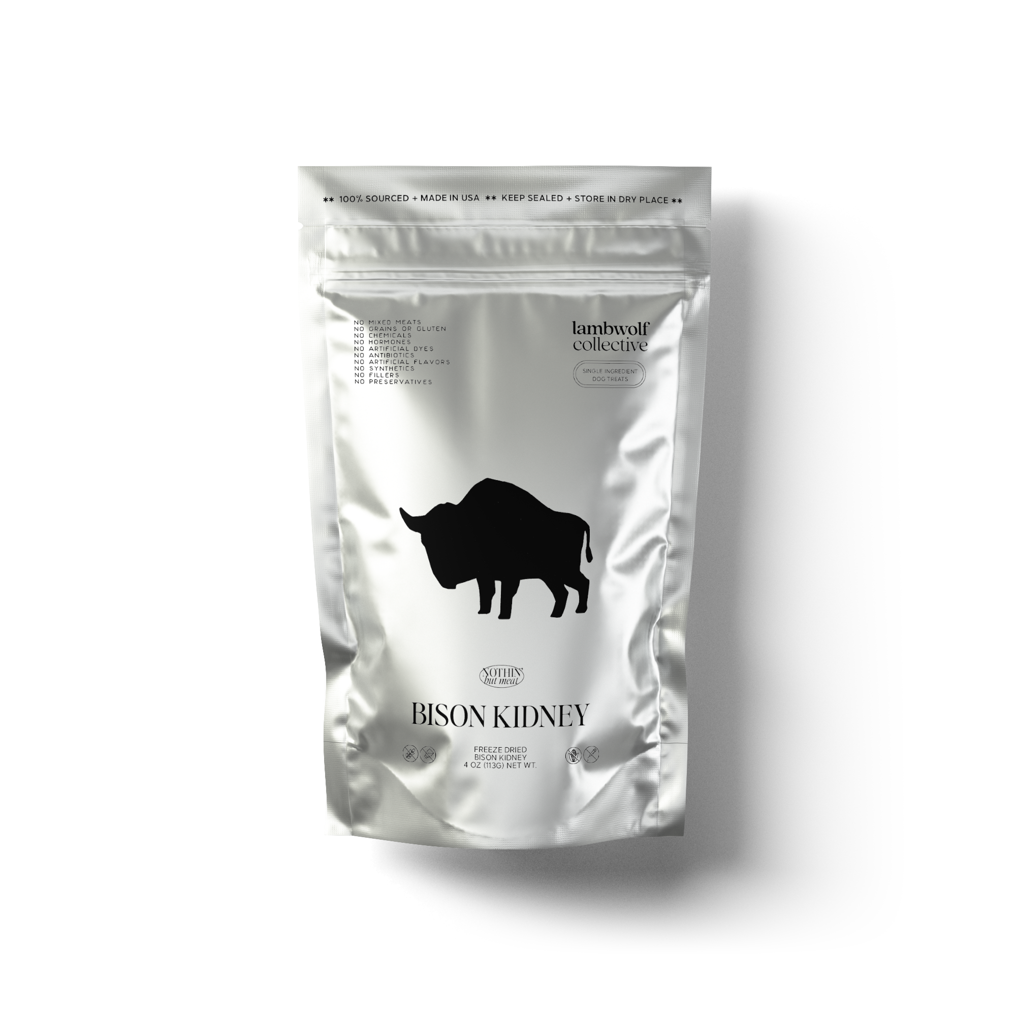 Bison Kidney Dog Treat Made in USA