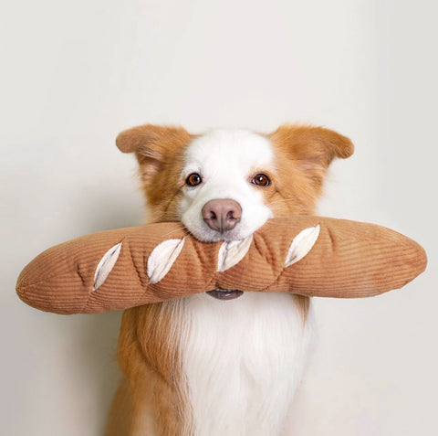 Baguette Interactive Enrichment Dog Toy Squeaker Dog Toy Pocket dog toy