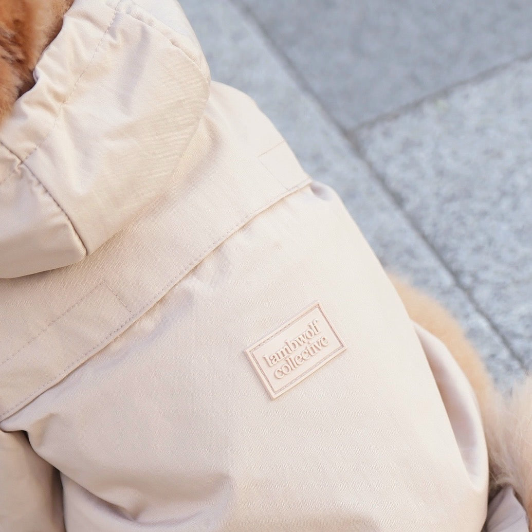 Brooklyn Raincoat Camel Beige color Dog Clothes Dog apparel 